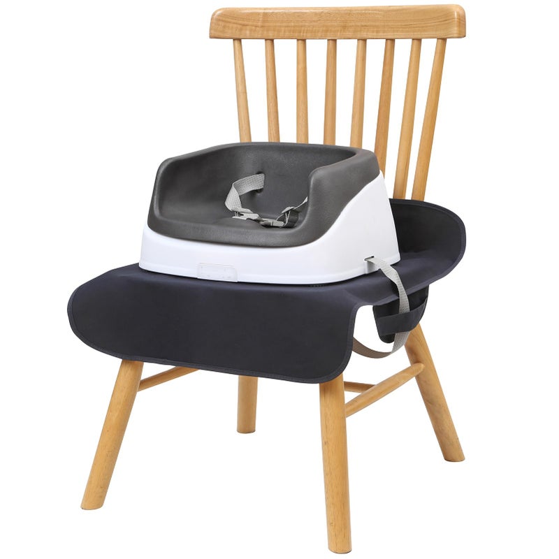 WOMUMON Extra Large Booster Chair Cover, Dining Chair Seat Protector Cover for Booster Seat, Non-Slip Backing, Waterproof, Oil-Proof and Stain-Proof, Easy to Wipe Clean - Image 1